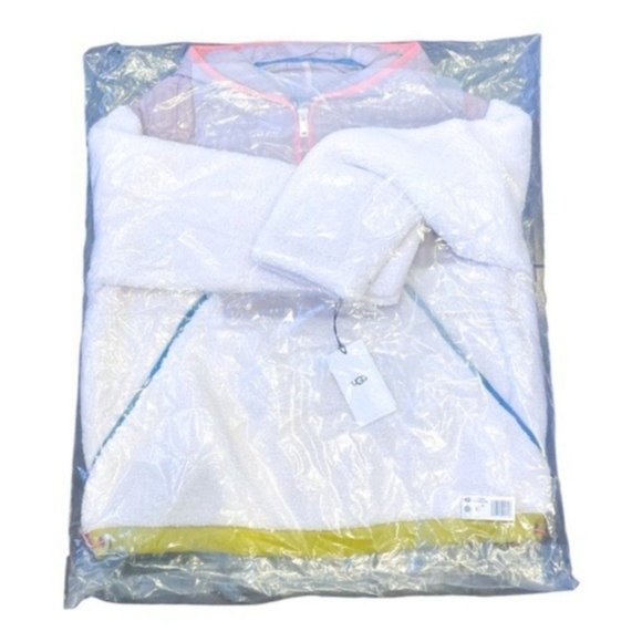 UGG Iggy Sherpa Half-Zip Pullover in Pink Salt - Large NWT - Picture 11 of 12